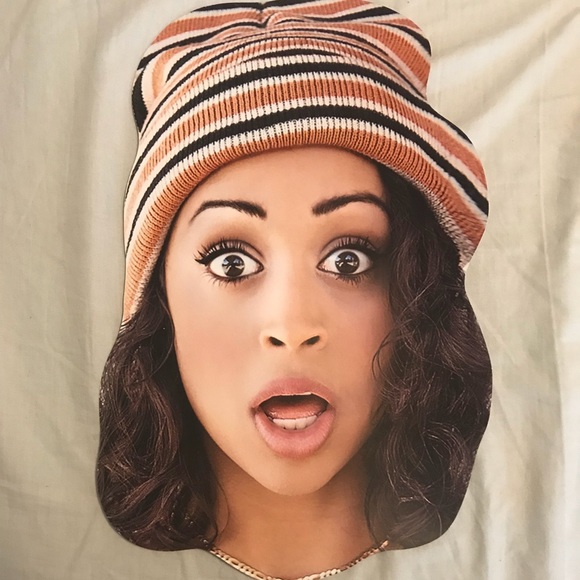 Liza Koshy build a head poster on stick - Picture 1 of 2